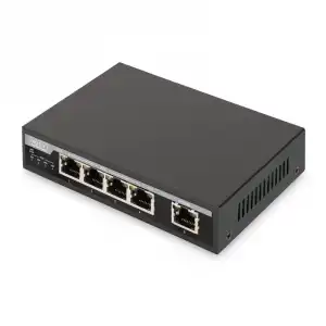 Digitus Switch 4 Puertos Gigabit PoE + 1 Puerto Uplink