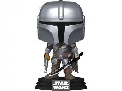 Figura - Funko Pop! The Mandalorian S9 (Star Wars): with darksaber, Vinilo, 10 cm