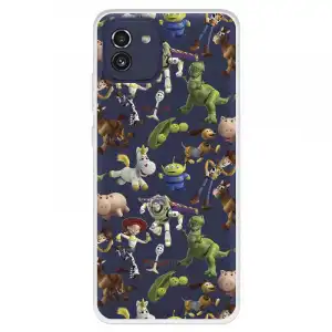 Funda Para Samsung Galaxy A03 Oficial De Disney Muñecos Toy Story Siluetas - Toy Story