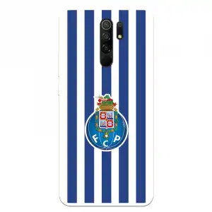 Funda Para Xiaomi Redmi 9 Del Fútbol Club Oporto Escudo Rayas - Licencia Oficial Fútbol Club Oporto