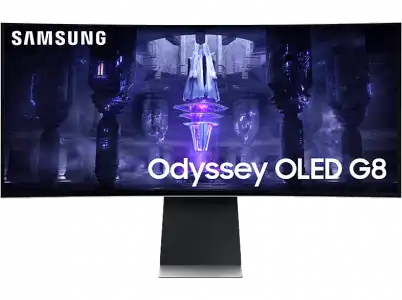 Monitor gaming - Samsung OLED Odyssey G8 LS34BG850SUXEN, 34 ", 0,1 ms, 175Hz, Bluetooth, Plata