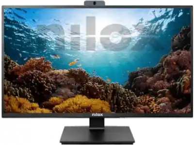 Monitor - Nilox NXM24RWC01, 24", Full-HD, 4 ms, 75 Hz, HDMI, VGA, Negro