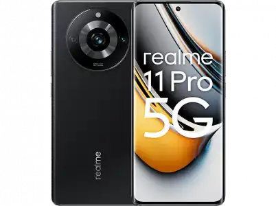 Móvil - realme 11 Pro, Negro, 256 GB, 8 GB RAM, 6.7 " FHD+ OLED Curved Display, Cámara 100 MP, MediaTek Dimensity 7050, 5000 mAh, Android 13