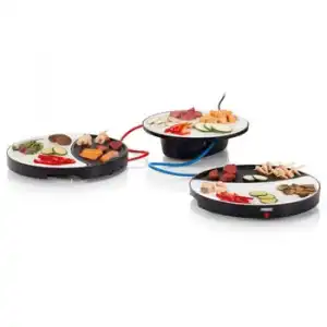 Plancha Sobremesa 2 Personas Dinner4all Blanco Y Negro 500 W Princess