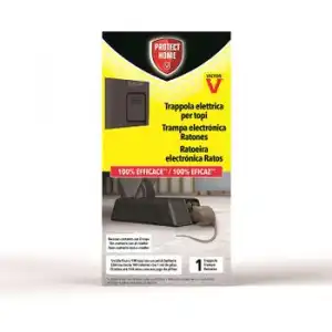 Protect Home - Trampa Eléctrica Para Ratones, 100% Eficaz, Alto Voltaje, 100 Descargas. Calidad Victor