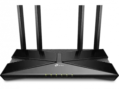 Router WiFi - TP-Link Archer AX50, 6, 3000 Mbps, Doble Banda, 4 Antenas, Gigabit, Negro