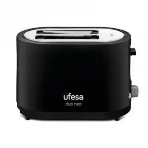 Ufesa TT7485 Duo Neo Tostador 2 Rebanadas 750W Negro