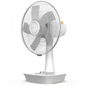 Ventilador De Sobremesa Newlux Desk W500 5 Aspas (ø 40cm) Blanco Base (29x27 Cm,) Altura 62 Cm