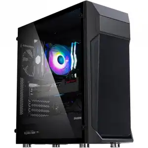 Zalman Z1 Plus Mid Tower Cristal Templado USB 3.0 Negra