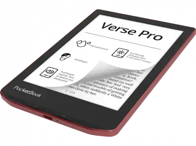 eBook - Pocketbook Verse Pro, 6" E Ink Carta™, 16 GB RAM, SMARTlight, 300 DPI, Passion Red