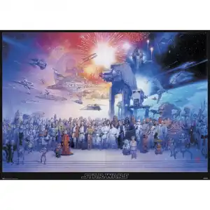 Erik Póster Gigante Star Wars Legacy Personajes 99x140cm