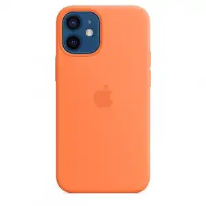 Funda de silicona con MagSafe Apple Naranja kumquat para iPhone 12 mini