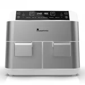 Masterpro Power Duo Freidora Sin Aceite Doble 7.6L 2460W Blanco