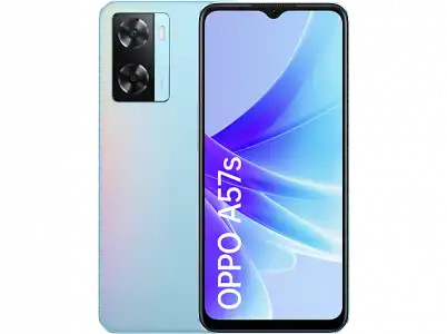 Móvil - OPPO A57s, Sky Blue, 128 GB, 4 GB RAM, 6.56" HD+, MediaTek Helio G35, 5000 mAh, Android