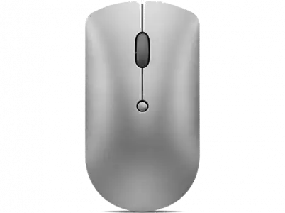 Ratón inalámbrico - Lenovo 600 Bluetooth Silent Mouse, Sensor óptico azul, Ambidiestro, 2400 DPI, Gris