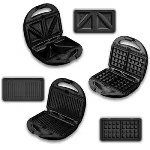 Sandwichera 3 En 1 (gofres, Sandwich, Grill)