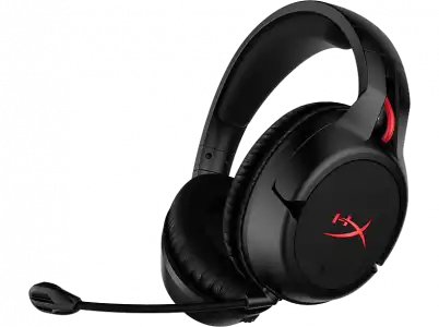 Auriculares gaming - HyperX Cloud Flight, De diadema, Inalámbricos, Para PC/ PS4, Hasta 30 horas, Negro y Rojo