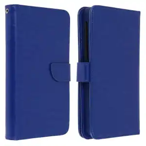 Avizar Funda Billetera Azul para Smartphones 5" a 5.3"