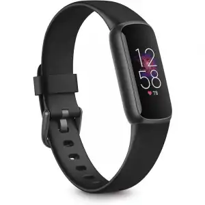 Fitbit Luxe Pulsera de Actividad Negro/Acero Inoxidable Negro Grafito