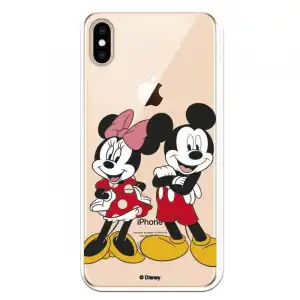 Funda Oficial de Disney Mickey y Minnie Posando para iPhone XS Max