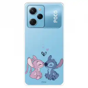 Funda Para Xiaomi Poco X5 Pro 5g Oficial De Disney Angel & Stitch Beso - Lilo & Stitch