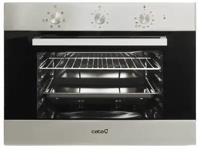 Horno compacto - Cata ME 4006 X, Multifunción, AquaSmart, 60 cm, 40 l, 59.5 Inox Negro