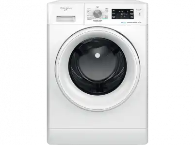 Lavadora carga frontal - Whirlpool FFB 8258 WV SP, 8 kg, 1200 rpm, 6th Sense, 12 programas, Blanco