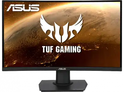 Monitor gaming - Asus TUF Gaming VG24VQE, 23.6" FHD, Curvo, VA, 1 ms, 165 Hz, FreeSync™, AdaptiveSync, Negro