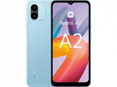 Móvil - Xiaomi Redmi A2, Azul, 32 GB, 2 GB RAM, 6.52" HD+ Dot Drop Display, MediaTek Helio G36, 5000 mAh, Android