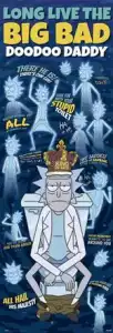 Póster de puerta Rick y Morty Long Life The Big Bad Doodoo Dady