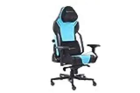 Silla gaming - Newskill Gaming Banzhee Azul Polipiel, Reposabrazos 4D, Ajustable, Transpirable