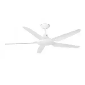 Ventilador De Techo Faro Meno 136cm Blanco 5 Palas