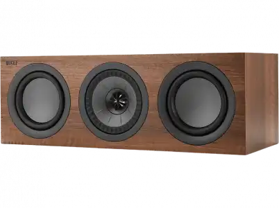 Altavoz central - Kef Q250c, 100 W, Uni-Q 1”-5.25”, 87 dB, 57Hz-50kHz (-6dB), 8 Ω, Walnut