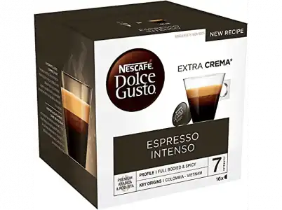 Cápsulas monodosis - Dolce Gusto Espresso Intenso, Pack de 16 cápsulas para tazas