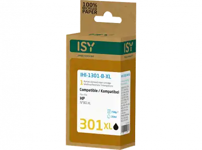 Cartucho de tinta - ISY IHI 1301 -XL, 20ml, 730p, Negro