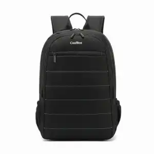 CoolBox Mochila Impermeable Negra para Portátil hasta 15.6"