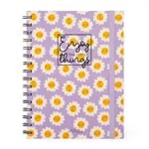 Cuaderno Legami L con espiral rayas Daisy