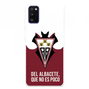 Funda Para Samsung Galaxy A41 Del Albacete Escudo "del Albacete Que No Es Poco" - Licencia Oficial Albacete Balompié