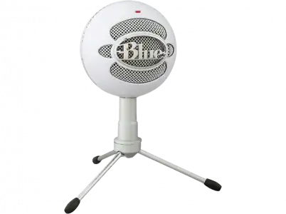 Micrófono - Blue Snowball Ice, USB, Para PC, Mac y PS4, Blanco