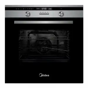 Midea MCO6070PPAJ Horno Multifunción Pirolítico 70L Negro/Acero Inoxidable