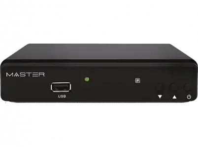 Receptor TDT - Engel Master, H.265 USB, DVB T2- HD, Negro