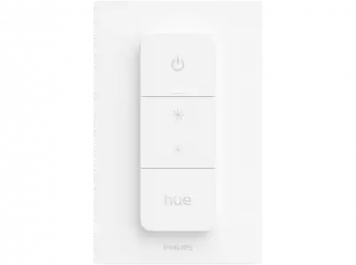 Regulador de luz - Philips Hue Dimmer Switch, IP20, Pared, Blanco