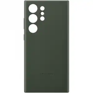 Samsung - Funda De Piel Verde Para Galaxy S23 Ultra