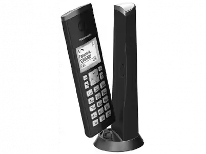 Teléfono - Panasonic KX-TGK210SPB, Inalámbrico, Identificador Llamadas, Manos Libres, Bloqueo Llamada, Negro