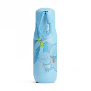Zoku Pc - Botella Térmica De 0.35l En Acero Inoxidable De Doble Pared. Sky Lily