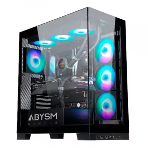 Abysm Danube Sava H500 Black Midi Tower Cristal Templado USB 3.0 ARGB Negra