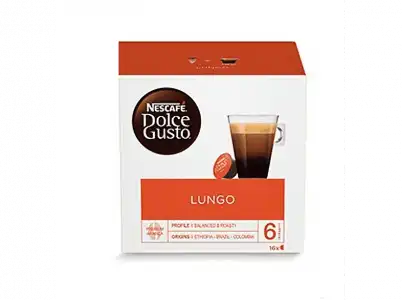 Cápsulas monodosis - Nescafé Dolce Gusto Lungo, 16 cápsulas