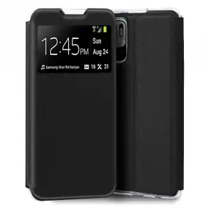 Cool Flip Cover Funda Negra para Xiaomi Redmi 10 5G