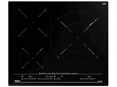 Encimera - Teka IZC 63632 MST BK, Eléctrica, Inducción, 3 zonas, Diámetro máx. 32 cm, Negro