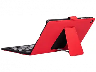 Funda con teclado - Silver HT BLTH WAVE TAB A7 10.4, Para Samsung Tab 2020 10.4", Bluetooth 4.0, Rojo